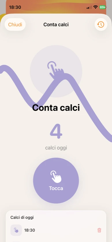 Ribbon Care: conta calci del bambino