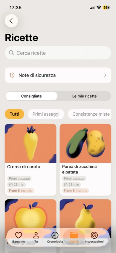 Il ricettario dello svezzamento